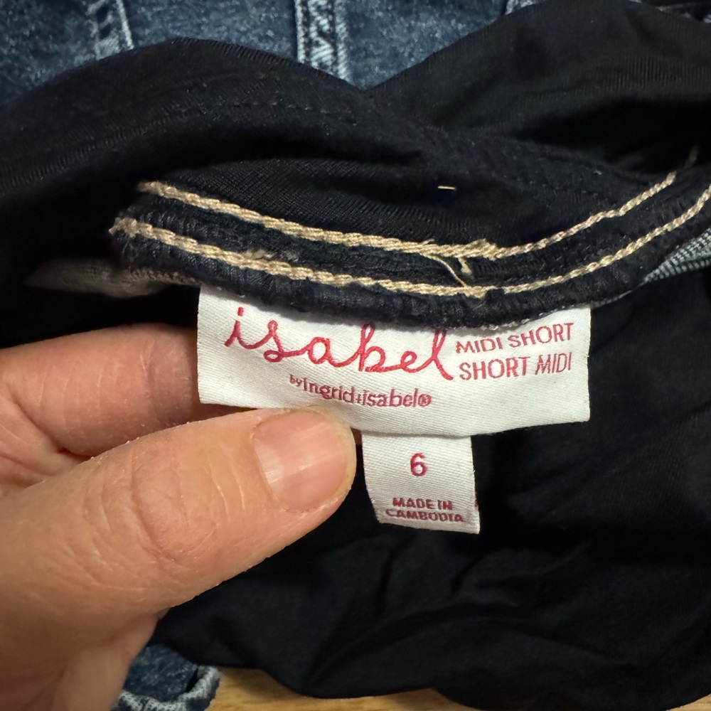 Isabel Maternity by Ingrid & Isabel Black Jean Shorts